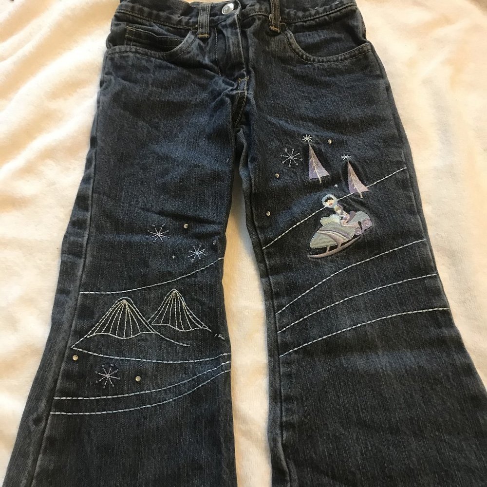 gymboree vintage apres ski jeans 4 adj snowmobile